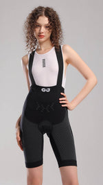 Cycling Bib Shorts with Shock Absorbing Cushion for Women - Movagear