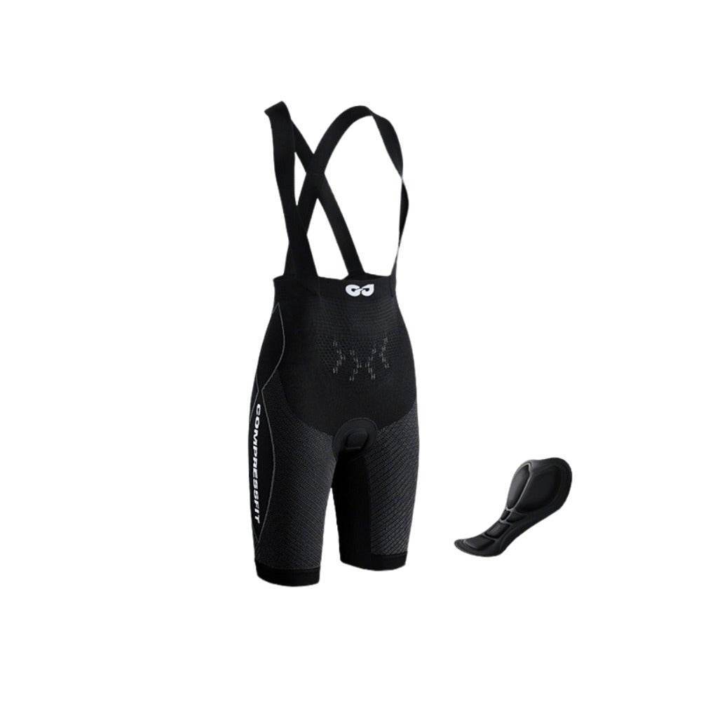 Cycling Bib Shorts with Shock Absorbing Cushion for Men - Movagear