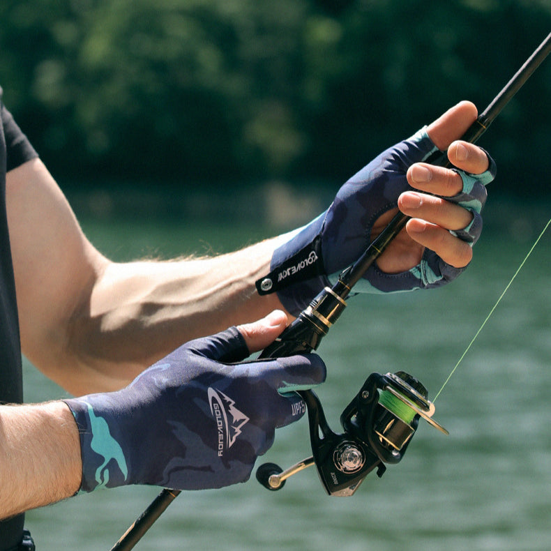 UPF50+Summer Sunscreen Fishing Gloves