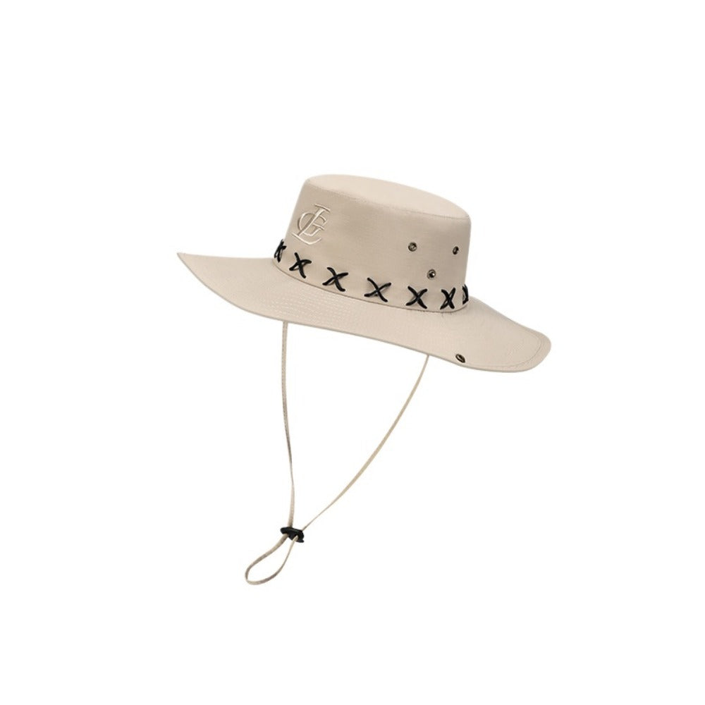 UPF50+ Thread Decoration Fisherman Hat