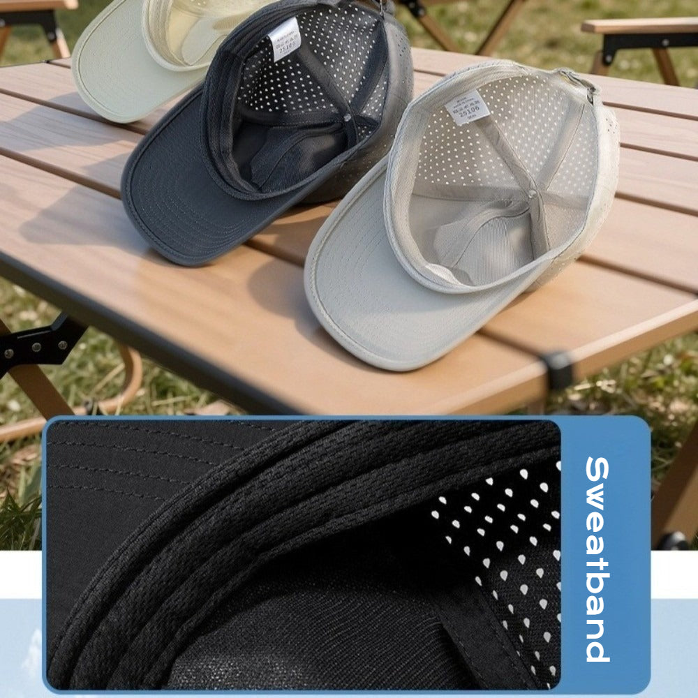Summer Breathable Baseball Cap - Water Repellent Outdoor Sun Hat for Men Women