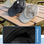 Summer Breathable Baseball Cap - Water Repellent Outdoor Sun Hat for Men Women