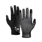 Movagear black touchscreen gloves with textured grip and elastic wrist for outdoor activities