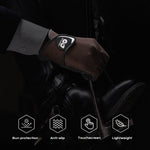 Movagear brown anti-slip touchscreen gloves with sun protection and lightweight design