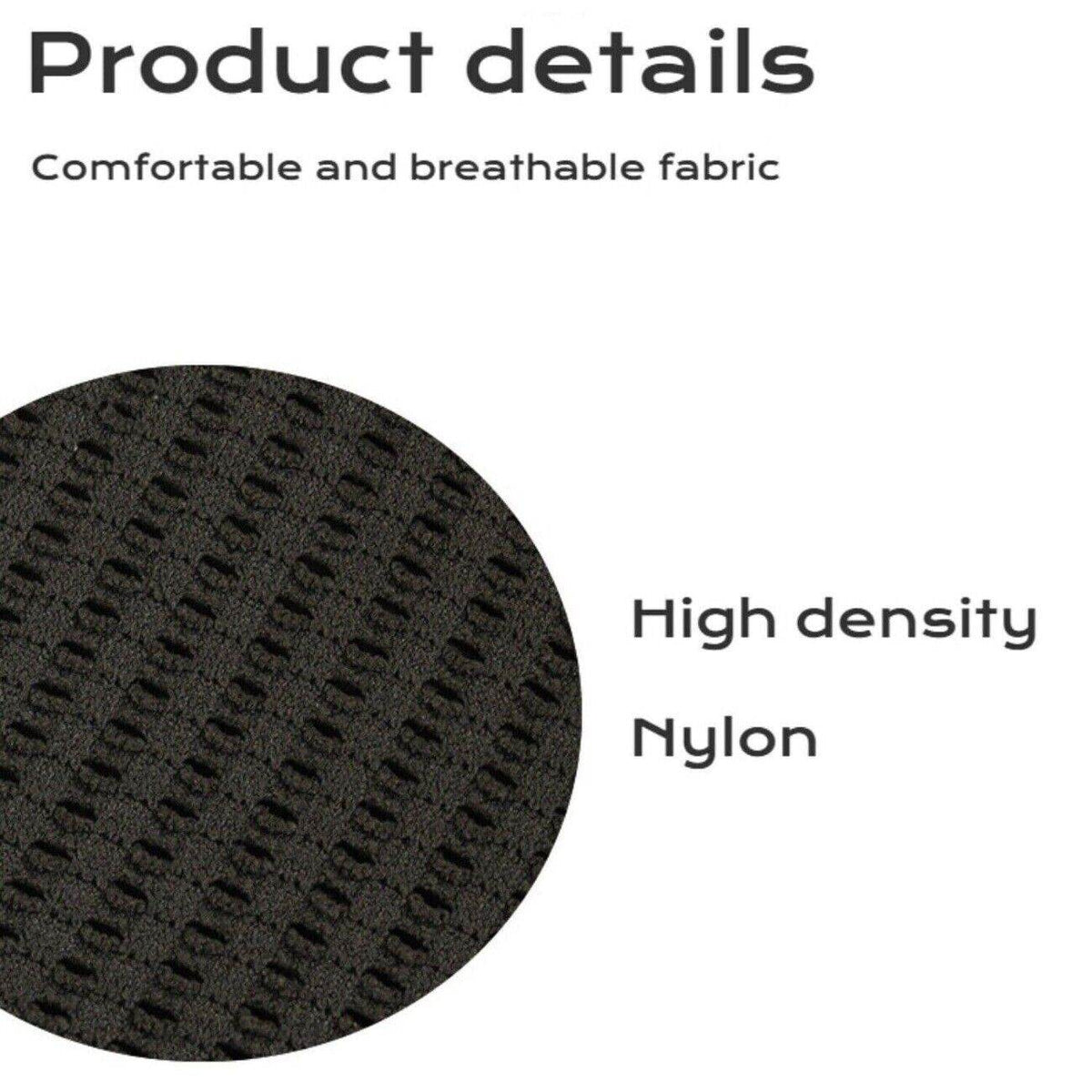 Close-up of Movagear high density nylon fabric showcasing comfortable and breathable material texture